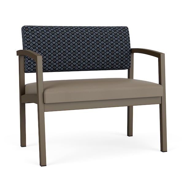 Lesro Lenox Steel Bariatric Chair Metal Frame, Bronze, RS Night Sky Back, MD Farro Seat LS1401 - main